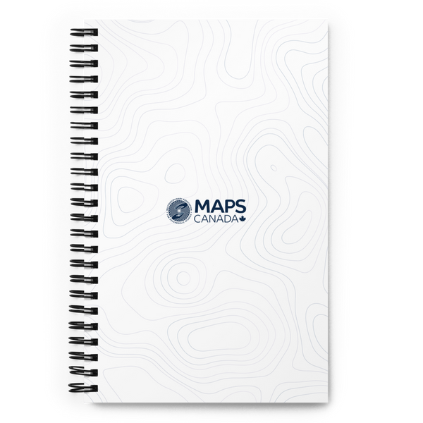 MAPS Canada Spiral Notebook (White)