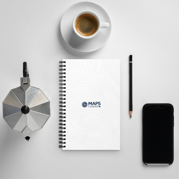MAPS Canada Spiral Notebook (White)
