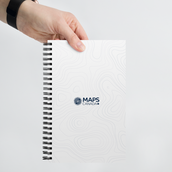 MAPS Canada Spiral Notebook (White)