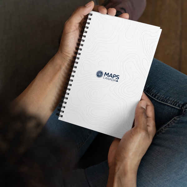 MAPS Canada Spiral Notebook (White)