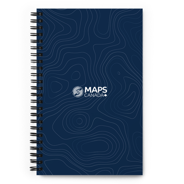 MAPS Canada Spiral Notebook (Navy)