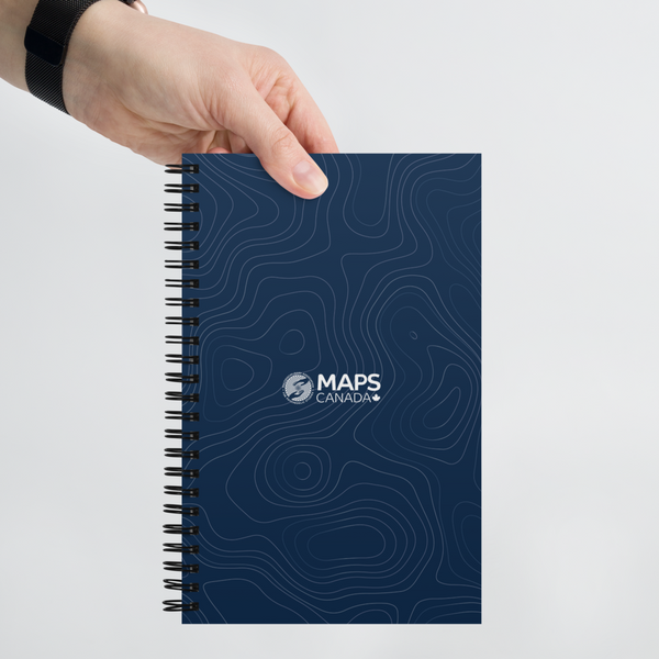 MAPS Canada Spiral Notebook (Navy)