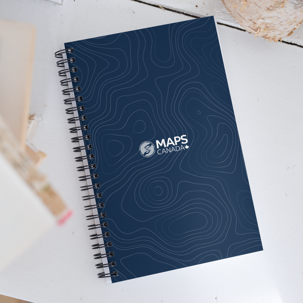 MAPS Canada Spiral Notebook (Navy)