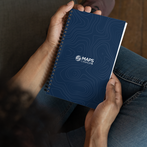 MAPS Canada Spiral Notebook (Navy)